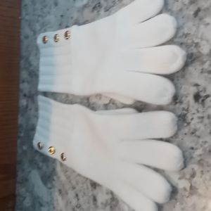 Michael Kors cream gloves